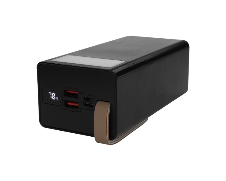 Повербанк 50000mAh Power Bank Kraft KPB-2350FCL Black 22.5W QC3.0 LED-ліхтар