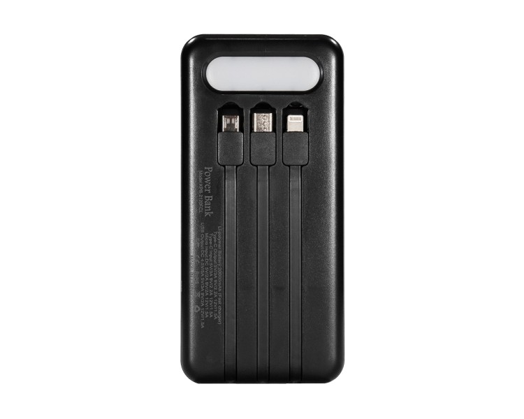 Повербанк 20000mAh Power Bank Kraft KPB-2120FCL Black 22.5W QC3.0 LED-ліхтар