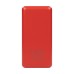 Повербанк 50000mAh Power Bank Kraft KPB-1650L Red 2 світлодіоди