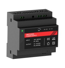 Джерело безперебійного живлення Kraft PSU-1203DIN(P) з кріпленням на DIN-рейку