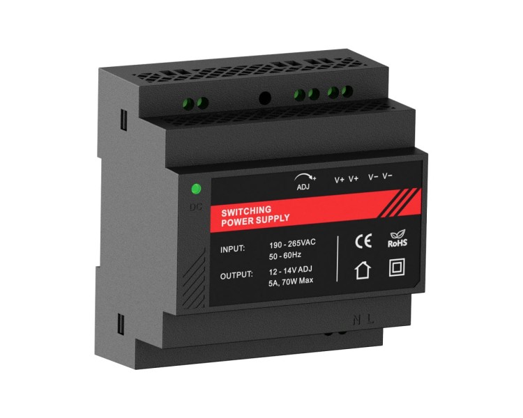 Джерело безперебійного живлення Kraft PSU-1205DIN(P) з кріпленням на DIN-рейку