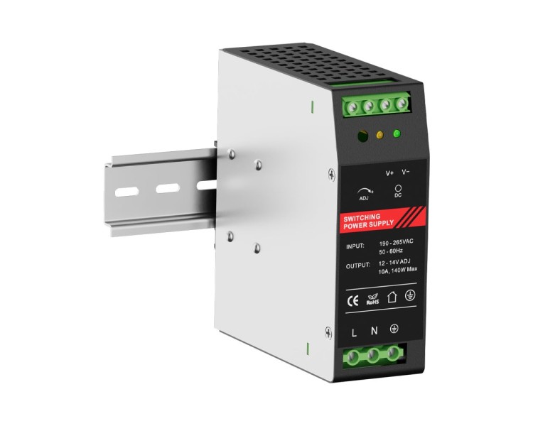 Джерело безперебійного живлення Kraft PSU-1210DIN з кріпленням на DIN-рейку