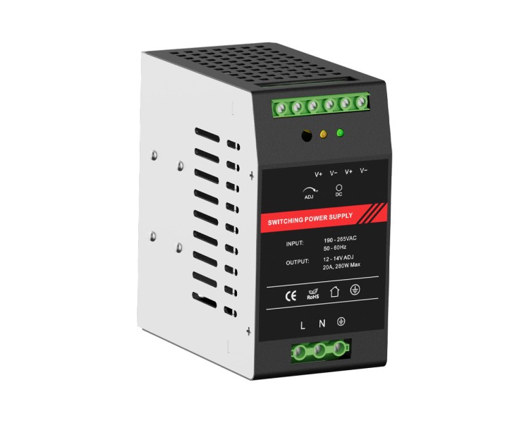 Джерело безперебійного живлення Kraft PSU-1220DIN з кріпленням на DIN-рейку