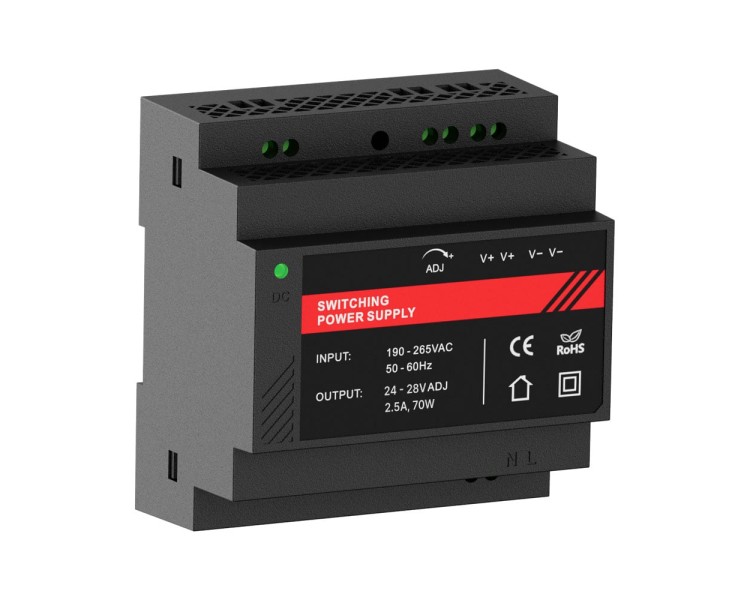 Джерело безперебійного живлення Kraft PSU-24025DIN(P) 24V з кріпленням на DIN-рейку