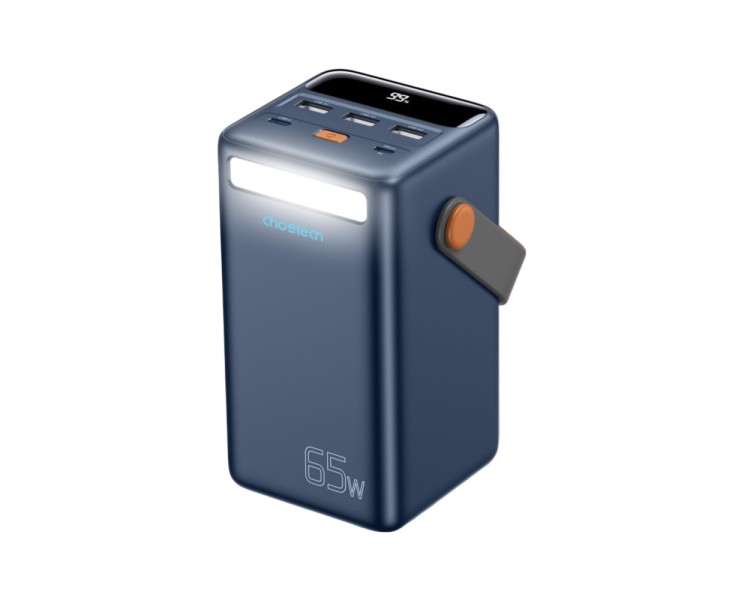 Повербанк 50000mAh Choetech B664 Deep Blue 65W PPS QC3.0 PD3.0 LED-ліхтар