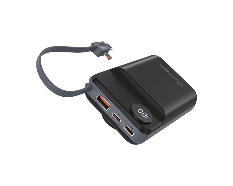 Повербанк 20000mAh Choetech B696 Black QC3.0 PD3.0 бездротова зарядка смартфонів та Apple Watch