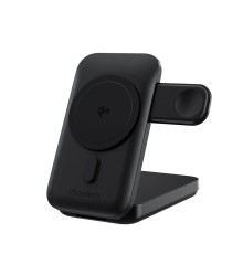 Повербанк з підставкою 10000mAh Choetech B750 Black QC3.0 PD3.0 бездротова зарядка смартфонів та Apple Watch