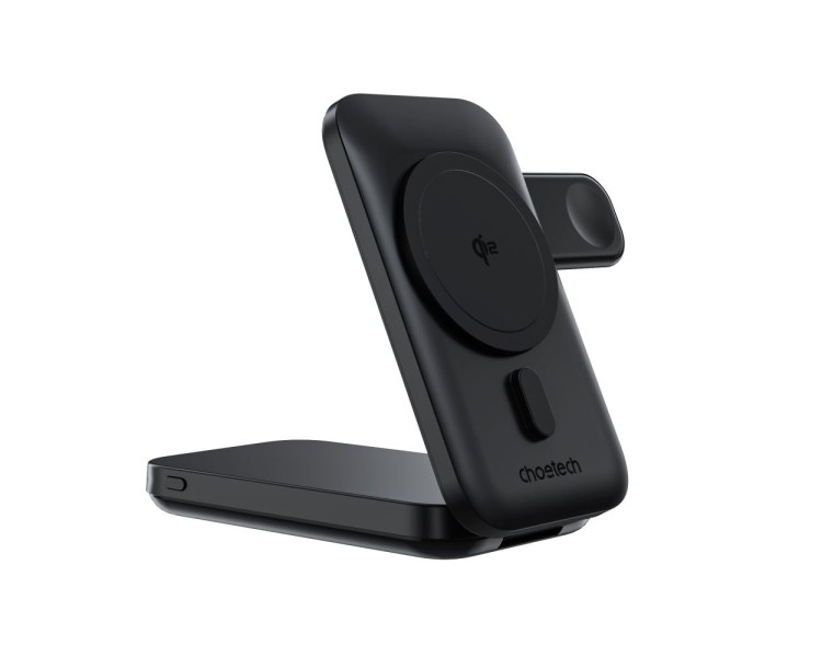 Повербанк з підставкою 10000mAh Choetech B750 Black QC3.0 PD3.0 бездротова зарядка смартфонів та Apple Watch