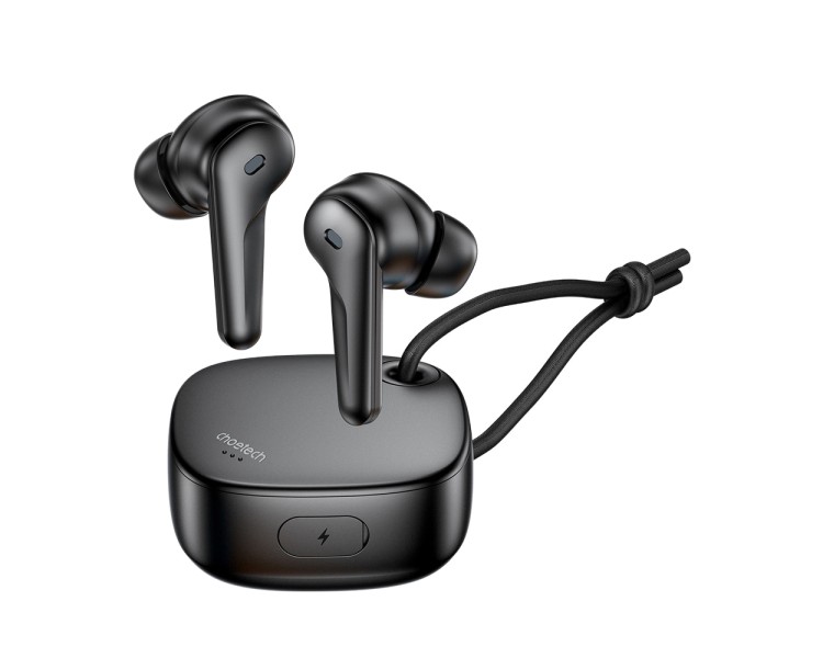 Бездротові навушники Choetech BH-T17 Black TWS, Bluetooth 5.4, ANC+ENC