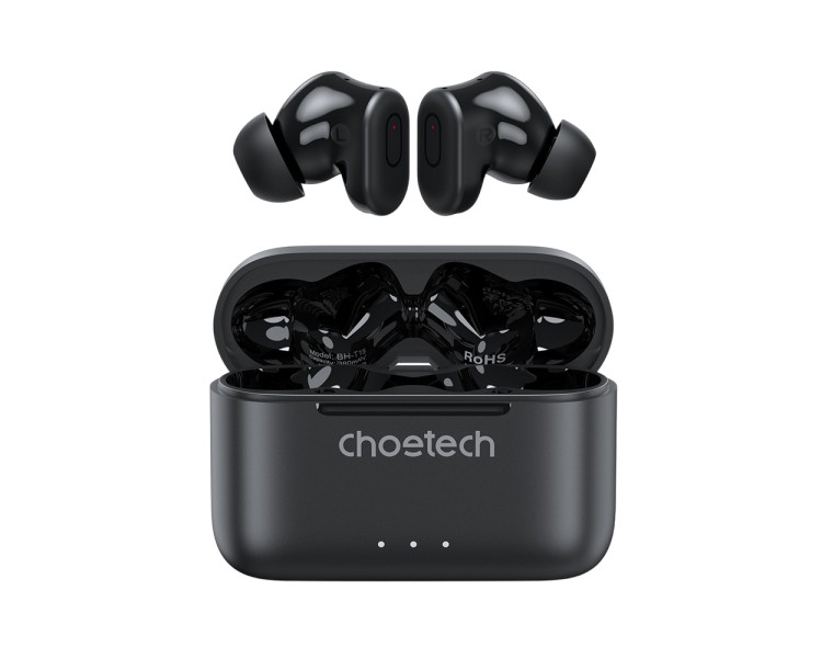 Бездротові навушники Choetech BH-T15 Black TWS, Bluetooth 5.2, ANC+ENC