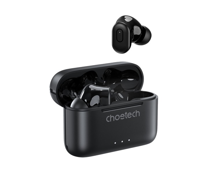 Бездротові навушники Choetech BH-T15 Black TWS, Bluetooth 5.2, ANC+ENC
