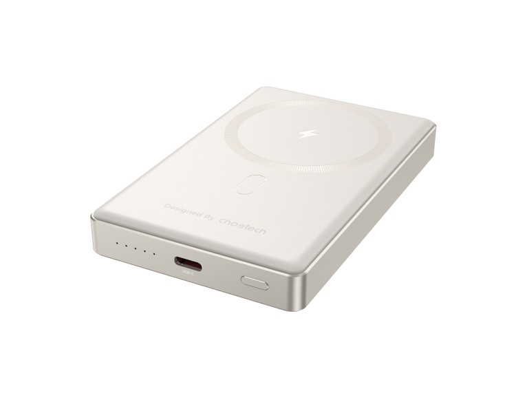 Повербанк 10000mAh Choetech B739 Silver QC3.0 PD3.0 бездротова магнітна зарядка