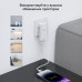 Мережевий зарядний пристрій Choetech PD6011 Ultra thin PD67W GAN A+C White