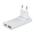 Мережевий зарядний пристрій Choetech PD6011 Ultra thin PD67W GAN A+C White