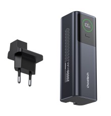 Повербанк 20000mAh Choetech B1012 Grey 100W з EU адаптером QC3.0 PD3.0, вбудований кабель