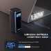 Повербанк 20000mAh Choetech B815 Grey 130W QC3.0 PD3.0 TFT Smart дисплей, вбудований кабель