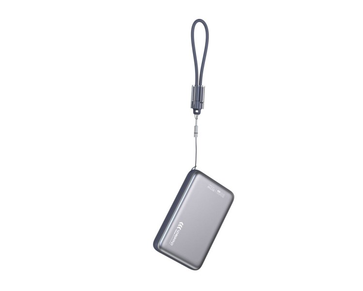 Повербанк 10000mAh Choetech B862 Grey 22.5W QC3.0 PD3.0 бездротова магнітна зарядка MagSafe