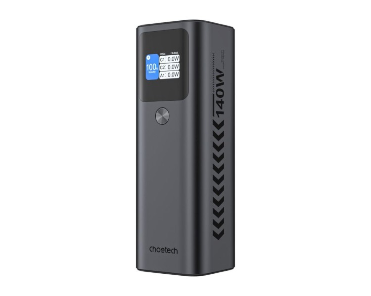 Повербанк 27000mAh Choetech B670 Grey 140W QC3.0 PD3.1 TFT Smart дисплей
