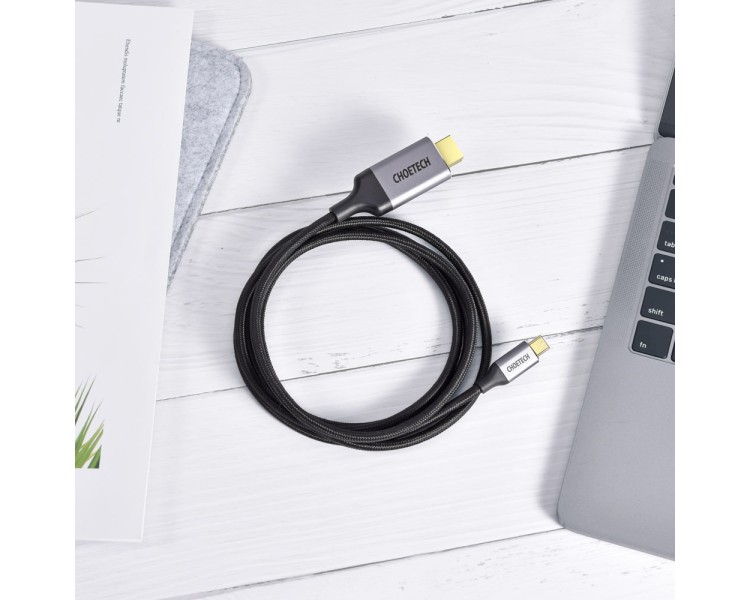 Кабель Choetech CH0021 Black USB-C to HDMI 4K@60Hz 1.8m
