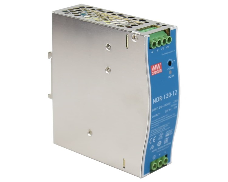 Блок живлення NDR-120-12 Mean Well на DIN-рейку