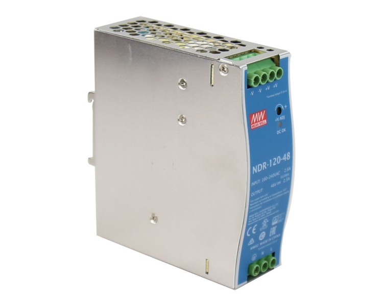 Блок живлення NDR-120-48 Mean Well на DIN-рейку