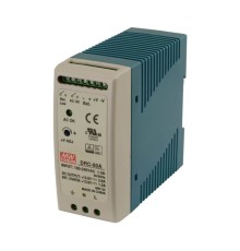 Блок живлення з функцією UPS DRC-60A Mean Well на DIN-рейку