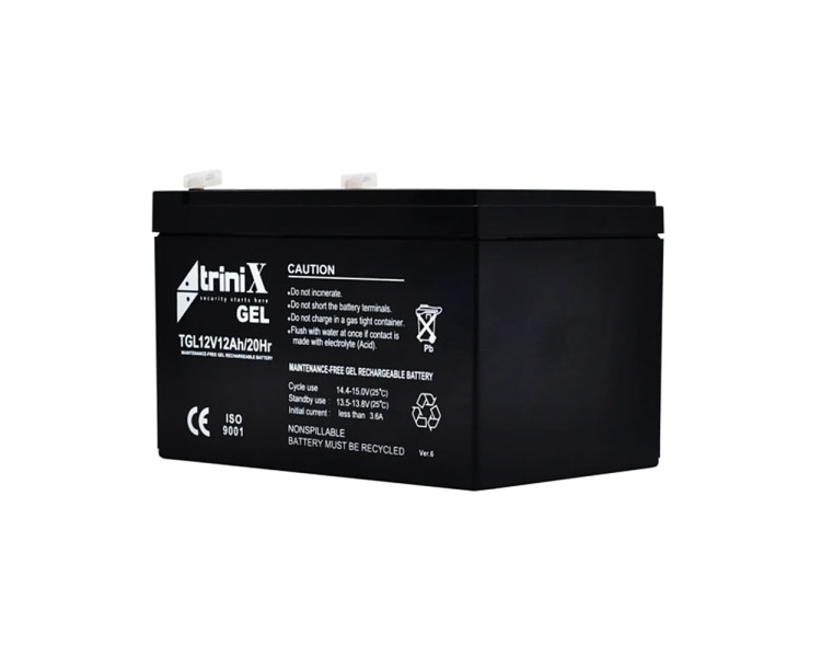 Акумуляторна батарея гелева 12В 12Аг Trinix TGL12V12Ah/20Hr GEL