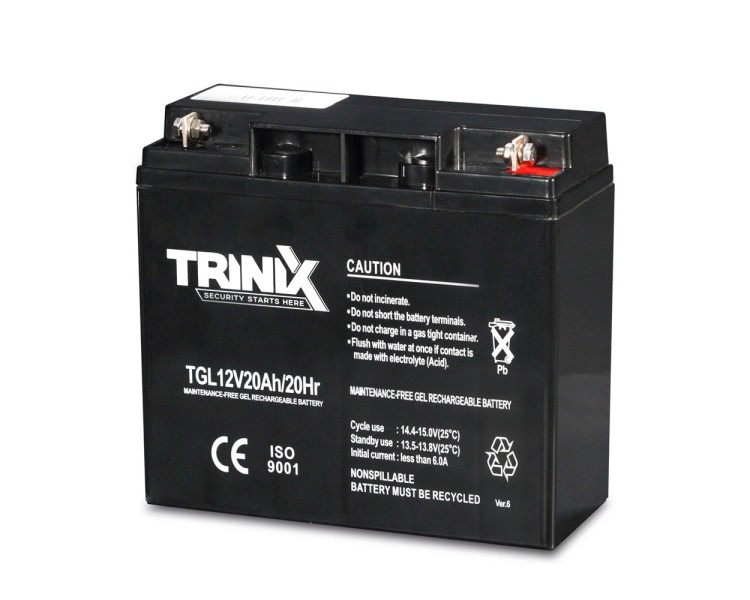 Акумуляторна батарея гелева 12В 20Аг Trinix TGL12V20Ah/20Hr GEL