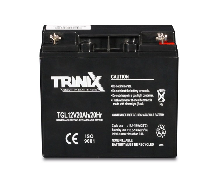 Акумуляторна батарея гелева 12В 20Аг Trinix TGL12V20Ah/20Hr GEL
