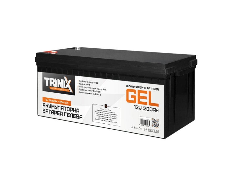Акумуляторна батарея гелева 12В 200Аг Trinix TGL12V200Ah/20Hr GEL