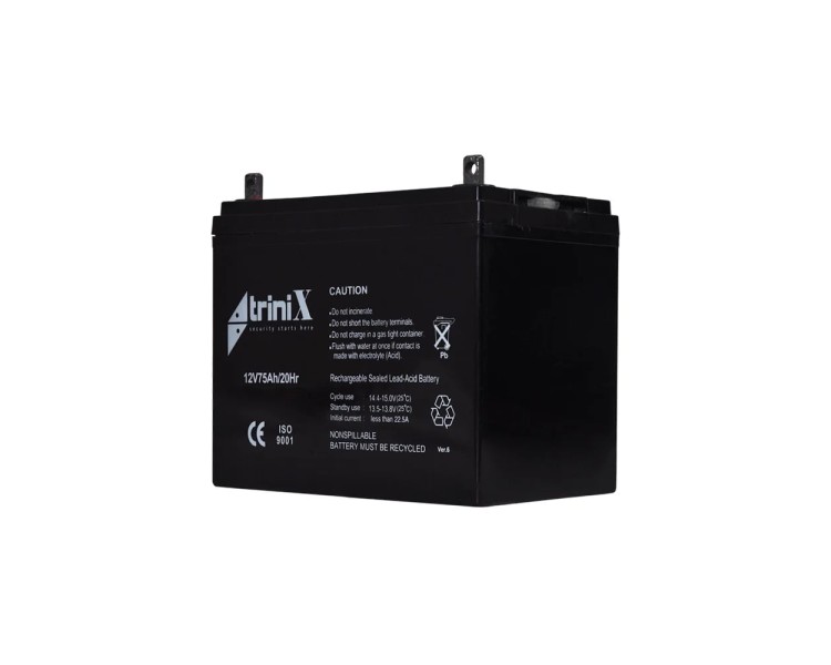 Акумуляторна батарея 12В 75Аг Trinix 12V75Ah/20Hr AGM свинцево-кислотна