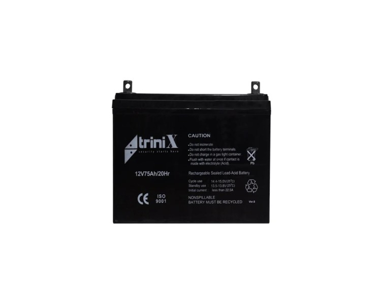 Акумуляторна батарея 12В 75Аг Trinix 12V75Ah/20Hr AGM свинцево-кислотна