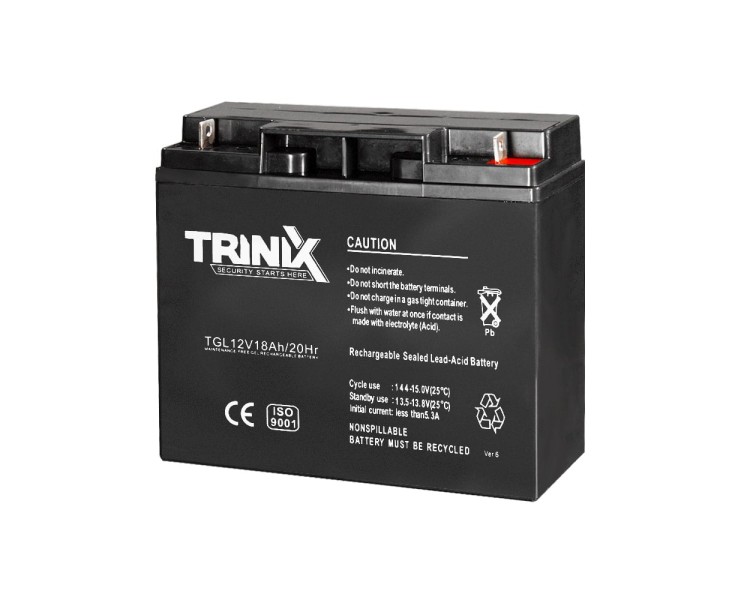Акумуляторна батарея гелева 12В 18Аг Trinix TGL12V18Ah/20Hr GEL