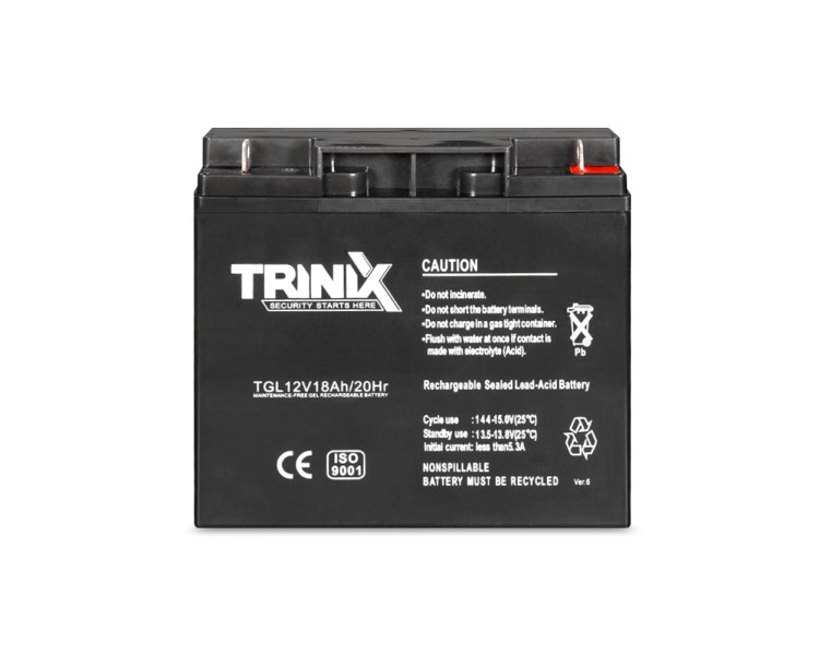 Акумуляторна батарея гелева 12В 18Аг Trinix TGL12V18Ah/20Hr GEL