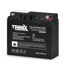 Акумуляторна батарея гелева 12В 20Аг Trinix TGL12V20Ah/20Hr GEL Super Charge