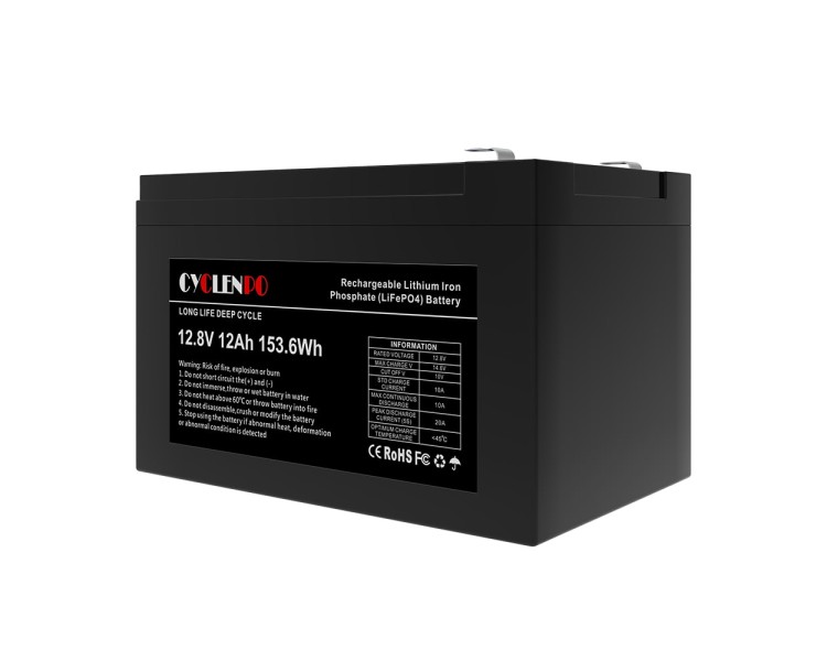 Акумуляторна батарея літій-залізо-фосфатна 12.8В 12Аг Cyclen 12.8V 12AH LiFePo4