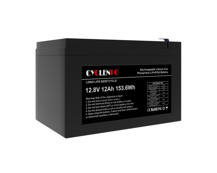 Акумуляторна батарея літій-залізо-фосфатна 12.8В 12Аг Cyclen 12.8V 12AH LiFePo4