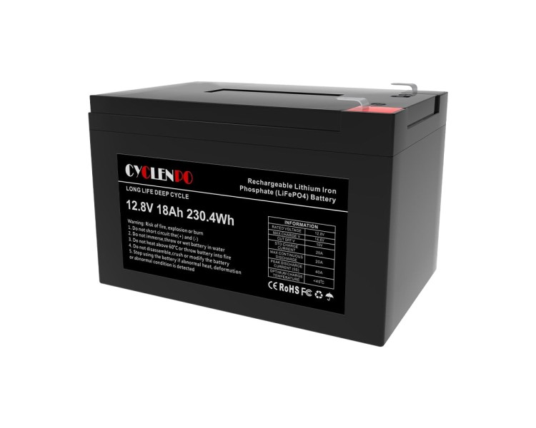 Акумуляторна батарея літій-залізо-фосфатна 12.8В 18Аг Cyclen 12.8V 18AH LiFePo4