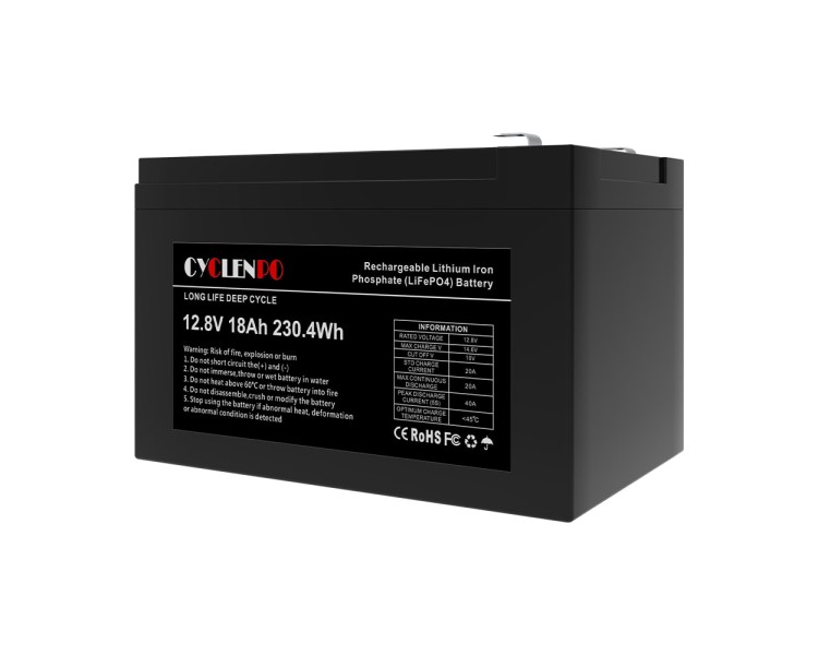 Акумуляторна батарея літій-залізо-фосфатна 12.8В 18Аг Cyclen 12.8V 18AH LiFePo4