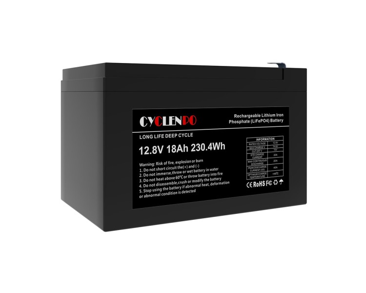 Акумуляторна батарея літій-залізо-фосфатна 12.8В 18Аг Cyclen 12.8V 18AH LiFePo4