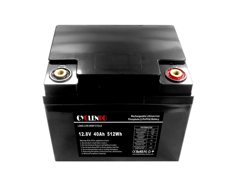 Акумуляторна батарея літій-залізо-фосфатна 12.8В 40Аг Cyclen 12.8V 40AH LiFePo4