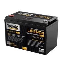 Акумуляторна батарея літій-залізо-фосфатна 12.8В 100А*год Trinix TLFP-12100 Ultra LiFePO4 з Bluetooth (Black)