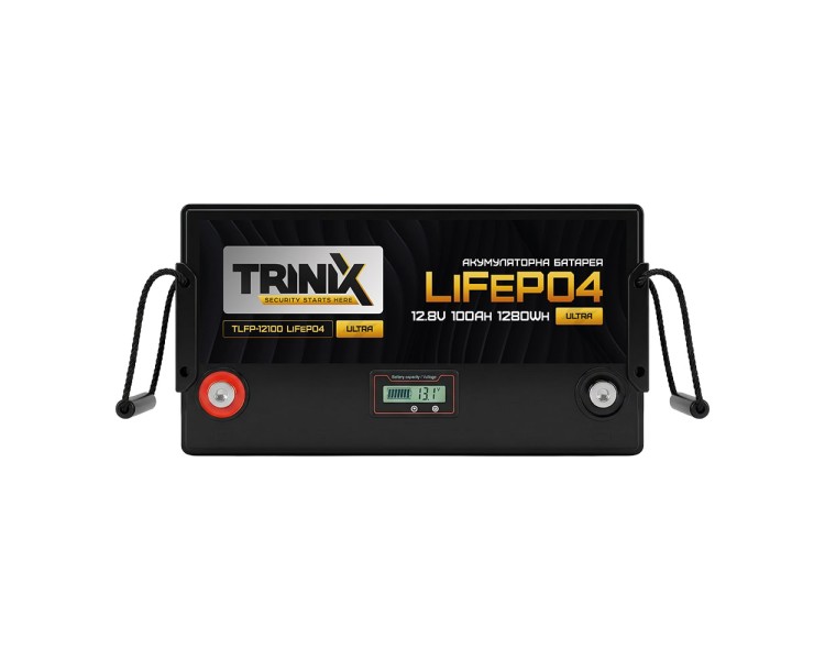 Акумуляторна батарея літій-залізо-фосфатна 12.8В 100А*год Trinix TLFP-12100 Ultra LiFePO4 з Bluetooth (Black)
