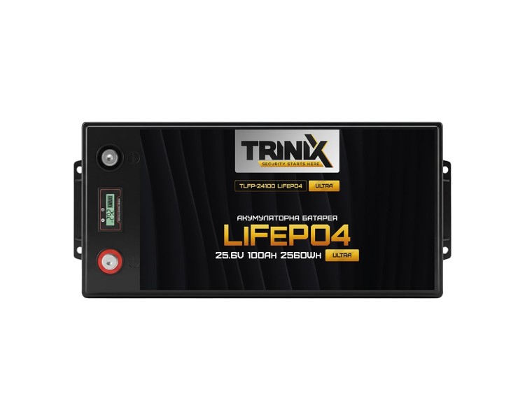 Акумуляторна батарея літій-залізо-фосфатна 25.6В 100А*год Trinix TLFP-24100 Ultra LiFePO4 з Bluetooth (Black)