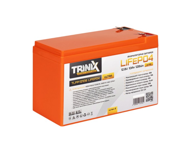 Акумуляторна батарея літій-залізо-фосфатна 12.8В 10А*год Trinix TLFP-1210S Ultra LiFePO4 (Orange)