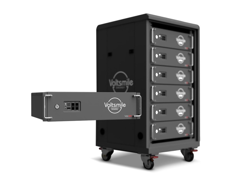 Акумуляторна батарея літій-залізо-фосфатна LiFePO4 51.2В 5120Вт*год Voltsmile RPC-V10 монтаж в стійку 19"