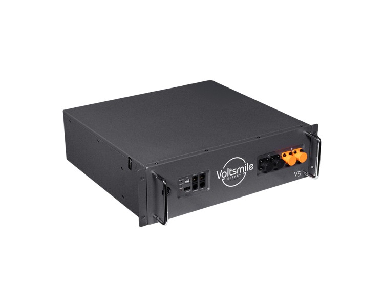 Акумуляторна батарея літій-залізо-фосфатна LiFePO4 48В 2400Вт*год Voltsmile V5 монтаж в стійку 19"