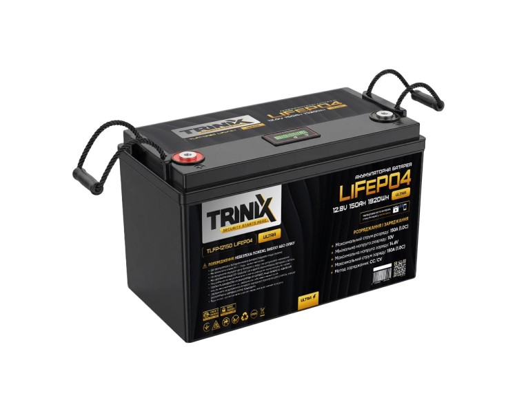 Акумуляторна батарея літій-залізо-фосфатна 12.8В 150А*год Trinix TLFP-12150 Ultra LiFePO4 з Bluetooth