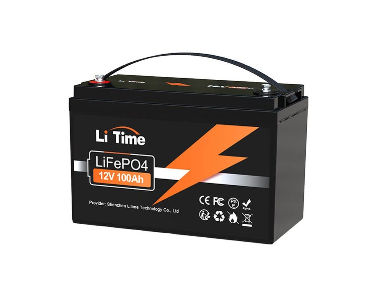 Акумуляторна батарея літій-залізо-фосфатна 12.8В 100А*год LiTime LiFePO4 LT12V100