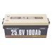 Акумуляторна батарея літій-залізо-фосфатна 25.6В 100А*год LiFePO4 Power Queen 25.6V 100Ah, 2560Wh, BMS 100A, 532*207*215мм